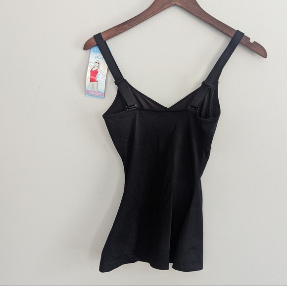 NEW Womens Spanx Assets Lovely Lifters Black Tank Medium $44 - Picture 1 of 5